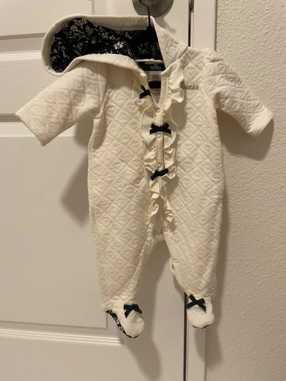 Guess cream colored onesie